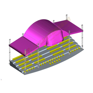 400mm*400mm Aluminum Alloy <strong>Truss</strong> <strong>Curved</strong> Herringbone Roof Frame Complete Design Factory Direct Sales for Events - Product Image 3