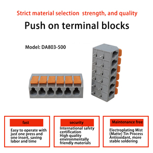 Bloque de terminales de resorte de paso de 5,0mm de nuevo diseño con bloque de terminales de transformador de palanca operativa - Product Image 3