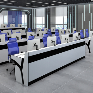 Furniture Control <strong>Center</strong> Console Desk Command Dispatch <strong>Center</strong> with Command Console and Control Desk for Business Use - Product Image 4