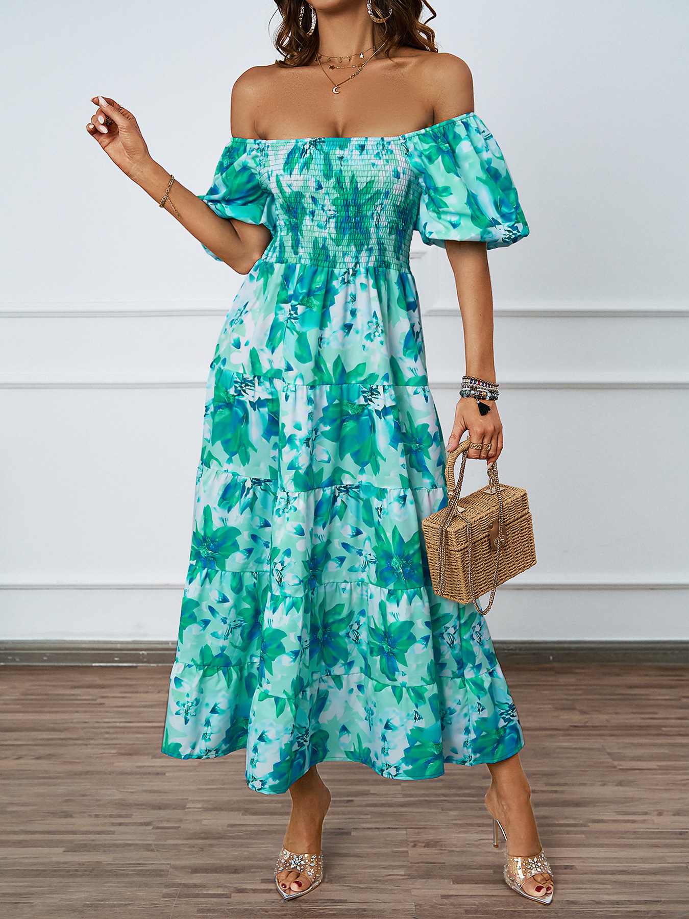 Green floral