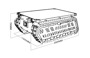 Heavy Capacity <strong>500</strong>-1200KG Robot Chassis Kit Arm Robot <strong>Amr</strong> Chassis Carrying Robot - Product Image 4