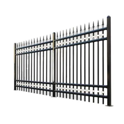 Panneaux de clôture en fer forgé d'occasion bon marché à vendre clôture en acier clôture en fer forgé à vendre