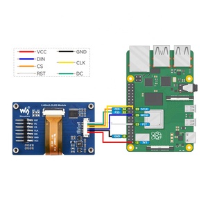 SSD1309 SPI / I2C 2.42 V / 5V beyaz veya sarı ile 128 inç OLED ekran modülü 3.3*64 Arduino ahududu Pi için STM32 Jetson Nano