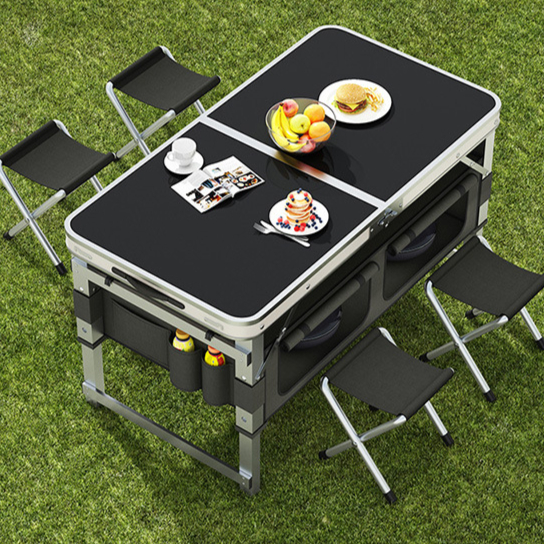 colorful 1.2m Iron Black Single Table + Fabric