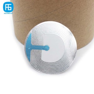 Etiqueta Adhesiva antirrobo para sistema de alarma de seguridad, etiqueta suave de 8,2 MHZ, RF, EAS, redonda, R40mm - Product Image 4