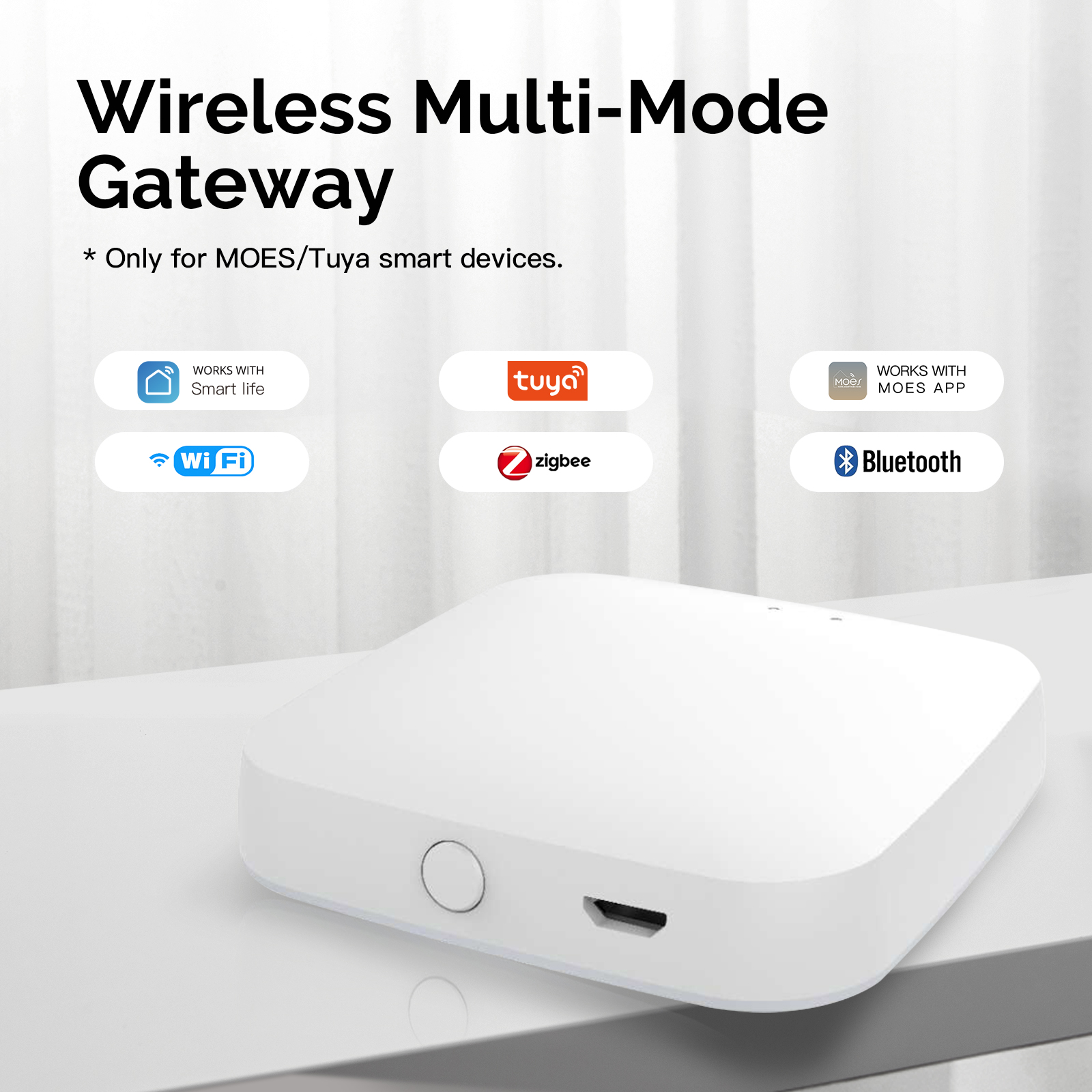 Zigbee sans fil + HUB Bluetooth