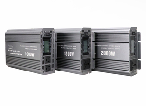 Inversor de onda sinusoidal pura de 500W con entrada de pantalla LCD DC12V Salida única AC110V 220V Inversor de corriente