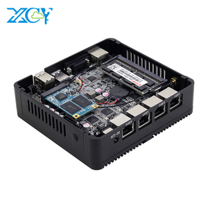 XCY pfsense Mini-PC lüfter los J1900 Quad Core Firewall-Netzwerk gerät 4 Lan VPN Server Soft Router Computer - Product Image 1