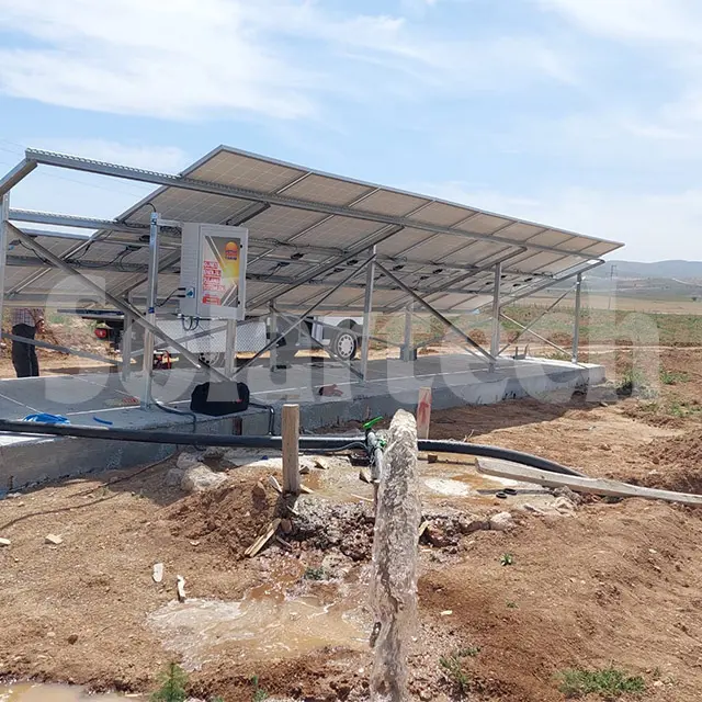 Solartech 5KW solare agricoltura pompa dell'acqua sistema di irrigazione solare per l'agricoltura ibrido sistema di pompaggio solare