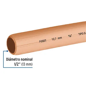 1 birim esnek bakır boru 1-2, 15m rulo, 3.7kg, FOSET - Product Image 2