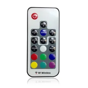 Мини беспроводной 17-ключ RGB контроллер RF пульт дистанционного управления светодиодной подсветкой для RGB Светодиодные полосы света и неоновая веревка - Product Image 2