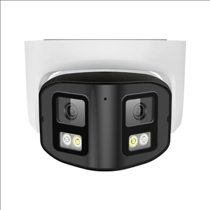 8MP双镜头圆顶全景闭路电视IP安全摄像机4K POE，带4MP固定高清广角云台功能CMOS传感器2个屏幕 - Product Image 2
