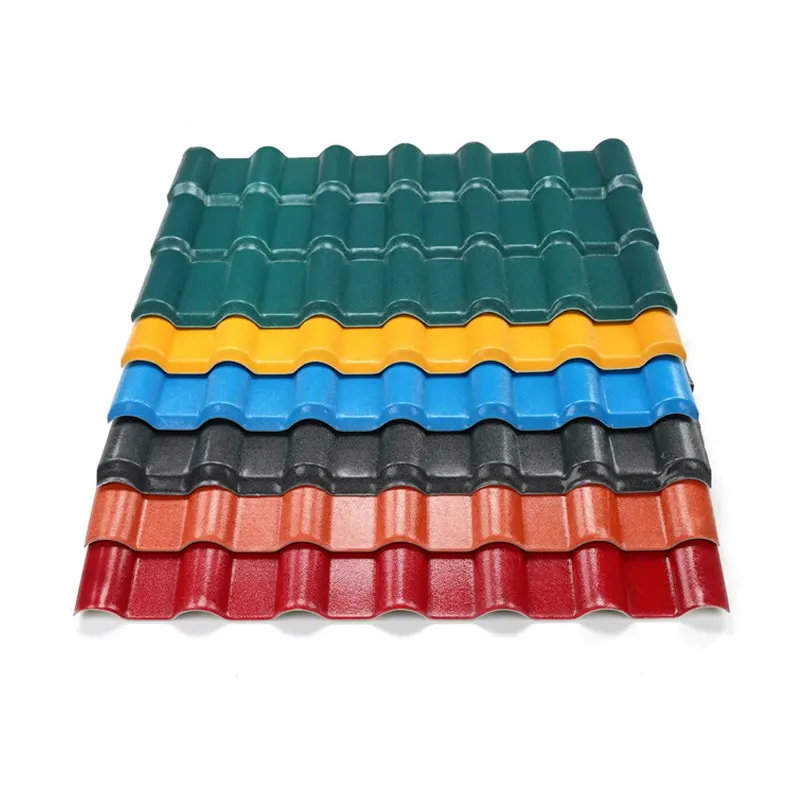 Lamiera di copertura in acciaio rivestito di colore, lamiera di tetto in tegole di zinco metallico PPGI PPGL, copertura ondulata zincata GI