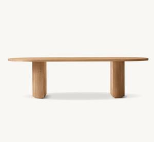 Juego de muebles de interior de alta gama, muebles para el hogar, juego de comedor de madera maciza, mesa de comedor rectangular moderna - Product Image 3