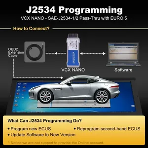 WIFI VXDIAG VCX NANO NX600 per GM J2534 programmazione ECU codifica Test attivo OBD2 diagnostica per opel tutti i sistemi con servizio 30 + - Product Image 3