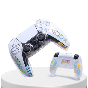 Funda protectora de cristal para mando de juegos, accesorios creativos con personalidad anticaída, funda rígida para PS5 y PS4 - Product Image 1