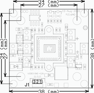 High Definition Analog CCTV AHD CMOS Module DS8C403 Doorbell Video Phone &amp; Building Video Intercom MT9V139 <strong>Camera</strong> Module - Product Image 3