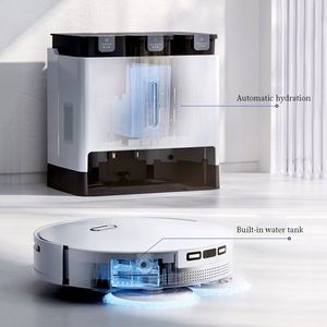 Robot Aspiradora otomatik toz toplayıcı islak ve kuru lazer navigasyon robotlu süpürge kendini temizleme - Product Image 3