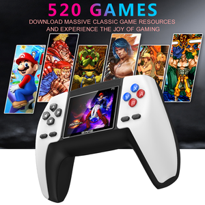 Psp用の520ゲームハンドヘルドゲームコンソールに組み込まれた新しいP5デザインの3インチスクリーンゲームコンソール