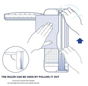 Portable A4 Paper Trimmer <strong>Cutters</strong> Ruler Precision Sticker Label Cutting Tools Guillotine Paper <strong>Cutter</strong> - Product Image 6