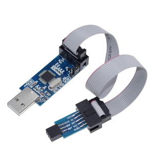 1 USBASP USBISP AVR-Programmierer USB ATMEGA8 ATMEGA128 ATtiny/CAN/PWM 10-poliges Kabel modul DIY 10-polige bis 6-polige Adapter platine