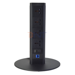 Cable de extensión de alimentación Enchufe de torre de cargador multifunción con interruptor para el hogar/La Oficina