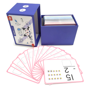 Factory OEM custom di alta qualità di alta qualità per bambini di educazione precoce per imparare a leggere le schede di memoria flash math stampate - Product Image 4