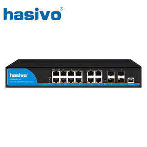 8 16 Port Managed Ethernet Switch 4 Gigabit COMBO Gigabit L2 VLAN การจัดการ QoS LACP สนับสนุน VLAN