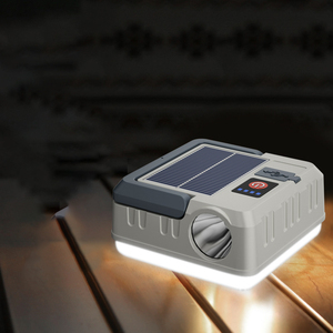 Solare Multi funzionale impermeabile Display Usb ricaricabile Abs corpo in plastica campeggio torce a Led torce da lavoro - Product Image 4