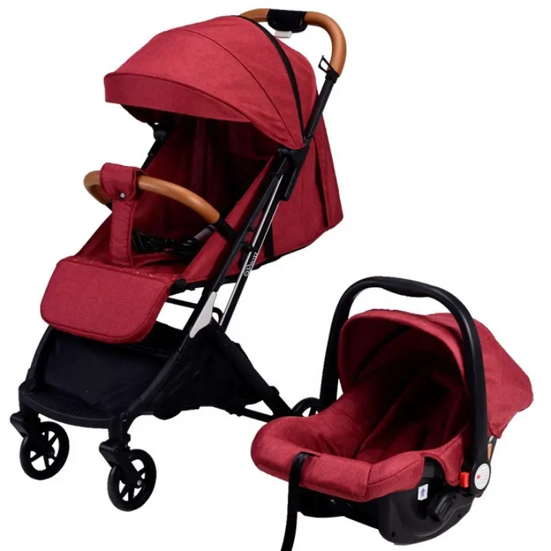 Carrinho de bebê 3 em 1 dobrável para bebês, assento de carro para bebês, carrinho de bebê 3 em 1 com assento de carro