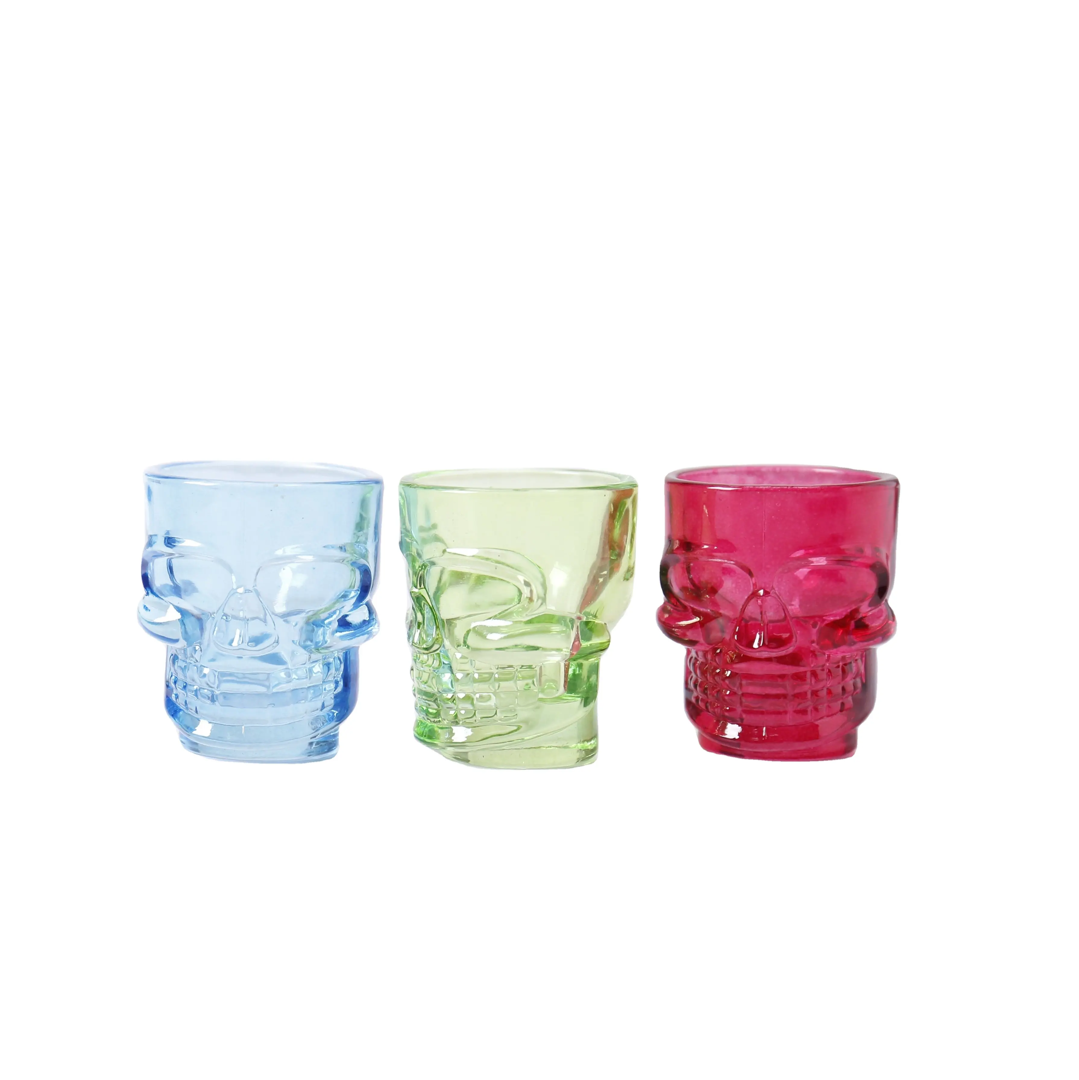 Groothandel Skull Head Vormige 40Ml Shot Glass Cup Voor Bar Party Voor Wodka Drank