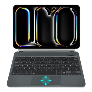 Rgb תאורה אחורית מקשים במקרה כיסוי אלחוטי עבור ipad pro 11 2024 m4