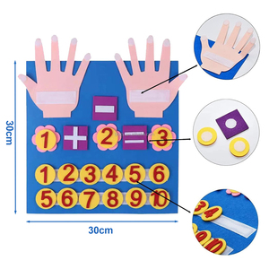 子供の学習のためのフェルト教育玩具,指の番号おもちゃ赤ちゃんの学習数学を数える - Product Image 2
