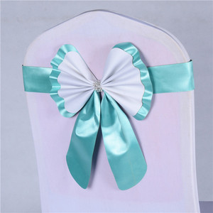 Cheap Cute Kinds of Colors Chair Back Sashes with Beautiful <strong>Bow</strong> for Birthday Party Daily Wedding to <strong>Create</strong> Sweet Warm Satin - Product Image 6