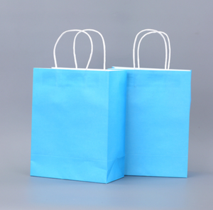 热卖不同颜色定制纸礼品袋与字符串 - Product Image 5