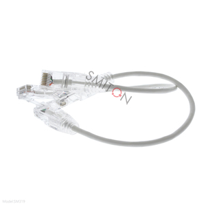 超薄UTP CAT6A接插线非屏蔽接插线28AWG 30AWG CAT6a UTP聚氯乙烯透明靴RJ45接插线1m - Product Image 2