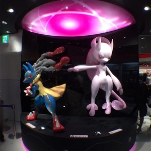 Özel büyük boy Pikachu ve Pokemon karakterler heykelleri reçine sanat modelleri için chariand ve Mewtwo süslemeleri - Product Image 2