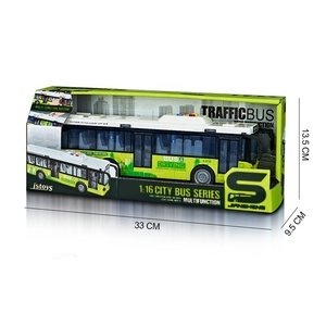Nhà Máy Giá jacko Đồ chơi nhựa ma sát thành phố xe buýt đồ chơi với âm thanh ánh sáng & mở cửa-1:16 quy mô cho trẻ em - Product Image 4