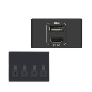 4K <strong>KVM</strong> <strong>Switch</strong> 4 in <strong>1</strong> out USB mouse keyboard display 4x1 for 4 PC Share <strong>Monitor</strong> Mouse <strong>KVM</strong> four port converter Desktop Controller - Product Image 3