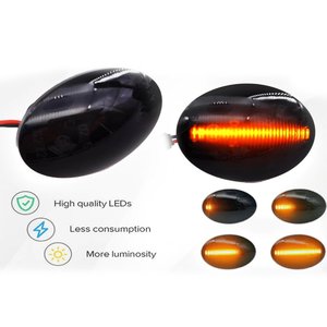 Opel Corsa C Combo Astra F Tigra direnç dahil-otomobiller için duman Lens ile dinamik LED Side Marker gösterge kiti & - Product Image 2