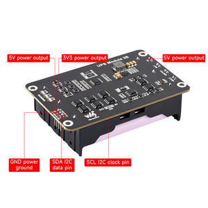 Raspberry Pi USV HAT-Unterstützung Li-Batterie 5V unterbrechung freie Strom versorgung über I2C-Bus Für RPi Modell B. - Product Image 5