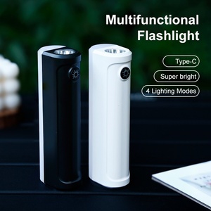 2025 Ultra Bright LED Mini Rechargeable Flashlight Portable USB Charging Travel Car <strong>Light</strong> ABS IP65 Multi-Function New Design - Product Image 2