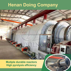 Professional Fully Continuous Pyrolysis Machine for Waste Tyres Used Plastic Pyrolysis Oil Plant with PLC Control System