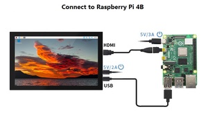 10 "TFT LCD Video Player Modul Monitor Industrielles kapazitives Touch panel Raspberry Pi Display 10 10,1 Zoll Touchscreen Display - Product Image 4