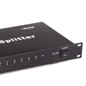 VCOM 1 entrada 16 salida 1080p 3D HDMI Splitter 19 "1U con adaptador de corriente 1 ordenador 16 selector de monitor