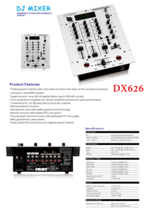 BPM sayacı ve VCA kontrolü CLMC-DX626 ile DJ mikseri profesyonel 3 kanallı dijital ses DJ mikseri - Product Image 5