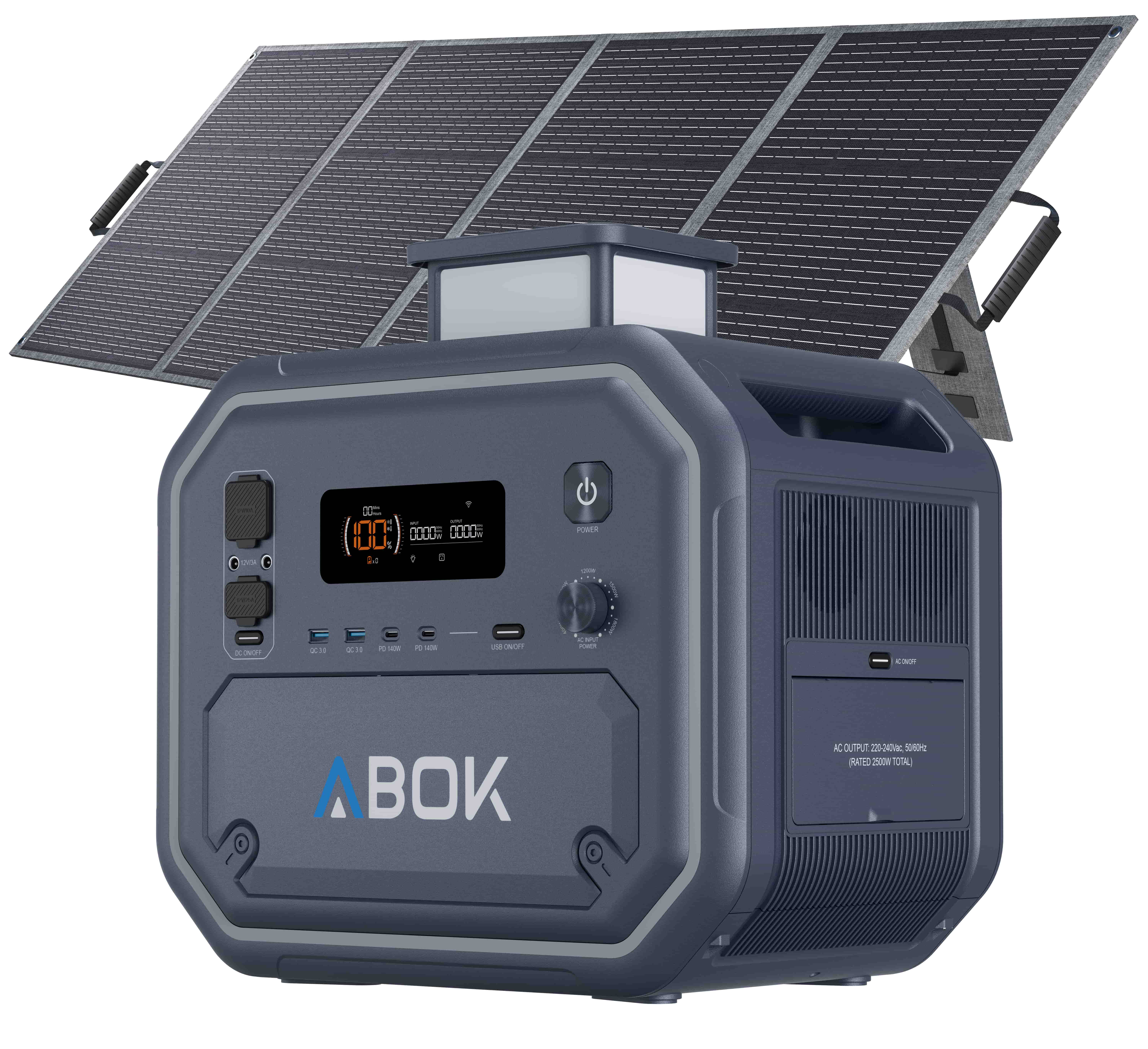 Ark2500 with 1 pc 200W Solar Panel