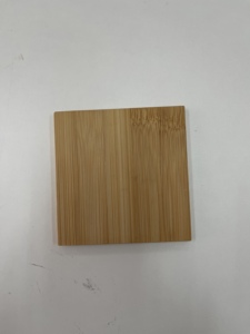 美国批发天然方形竹杯垫饮料-一套40件，用于家庭、办公室 - Product Image 3