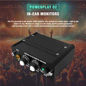 GAX-P2 Professional 2-Way <strong>Headphone</strong> Amplifier Audio Interface for Drummer Instruments Sound Cards - Product Image 4