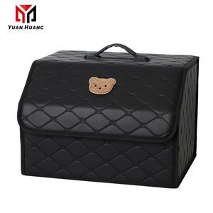 Trunk Organizer กล่องเก็บของในรถพับได้ สีดํา สีชิ้น วัสดุ ทอ ประเภทแหล่งกําเนิด สถานที่ การใช้งาน ที่เก็บของ - Product Image 1
